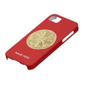 消防士4ブグル金ゴールドメダリオン Case-Mate iPhoneケース (下部)