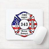消防士9/11は決して343を忘れません マウスパッド (マウス)
