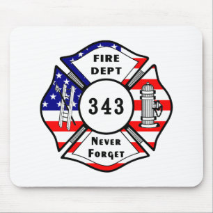 消防士9/11は決して343を忘れません マウスパッド