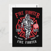 消防士 |すべての男性が等しいわけではない ポストカード (正面/裏面)