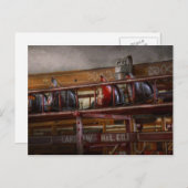 消防士 – はしご会社1 ポストカード (正面/裏面)