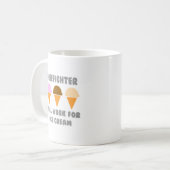 消防士...アイスクリームに効く コーヒーマグカップ (正面左)