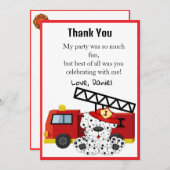 消防士 アラームを鳴らせ サンキューカード (正面/裏面)