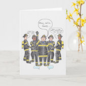 消防士 カード (黄色い花)