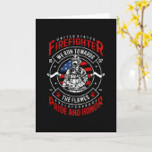 消防士 カード (黄色い花)