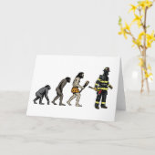 消防士 カード (黄色い花)