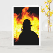 消防士 カード (黄色い花)