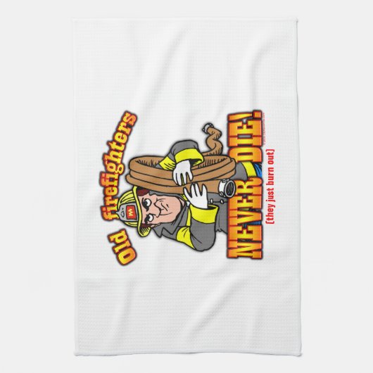 消防士 キッチンタオル (縦)