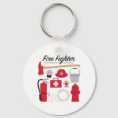 消防士 キーホルダー (正面)