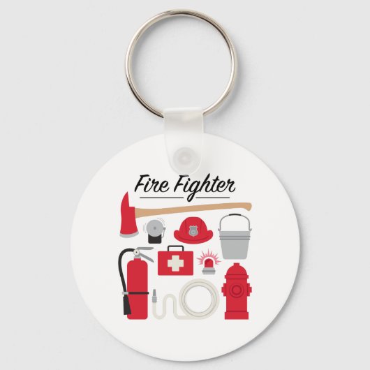 消防士 キーホルダー (正面)