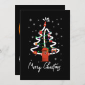 消防士 ギフト | メリークリスマス 消防士 シーズンカード (正面/裏面)