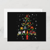 消防士 ギフト | メリークリスマス 消防士 ファン シーズンポストカード (正面/裏面)