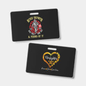 消防士 ギフト | 引退した消防士 & 自豪 バッジ (正面＆裏面)