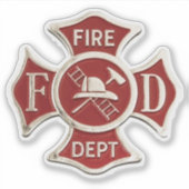 消防士 シール (正面)