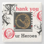 消防士 ストーンコースター (正面)