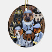 消防士 セラミックオーナメント (左)