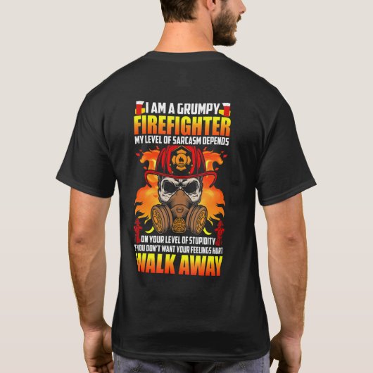 消防士 ティーシャツ 消防士 Tシャツ (裏面)