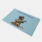 消防士 ドアマット (アングル)