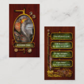 消防士 - ニューヨーク州NY - 標識を見せて 1916 名刺 (正面/裏面)
