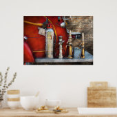 消防士 – ノズルの種類 ポスター (キッチン)