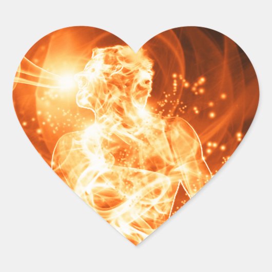 消防士 ハートシール (正面)