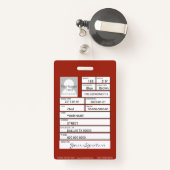 消防士 バッジ (裏面リトラクタブル付き)