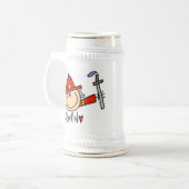 消防士 ビールジョッキ (正面左)