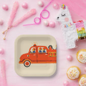 消防士 ペーパープレート (パーティー)