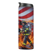 消防士(ホース及び消防車を使用) タンブラー (回転右)