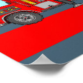 消防士 ポスター (角)