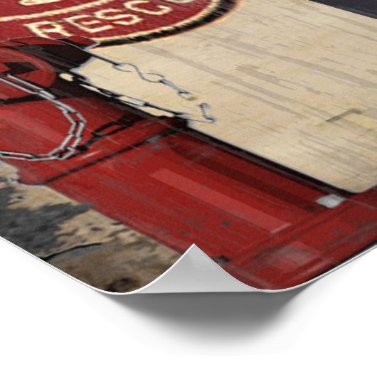 消防士 ポスター (角)