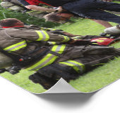 消防士 ポスター (角)