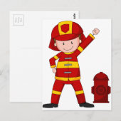 消防士 ポストカード (正面/裏面)