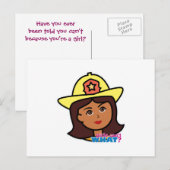 消防士 ポストカード (正面/裏面)