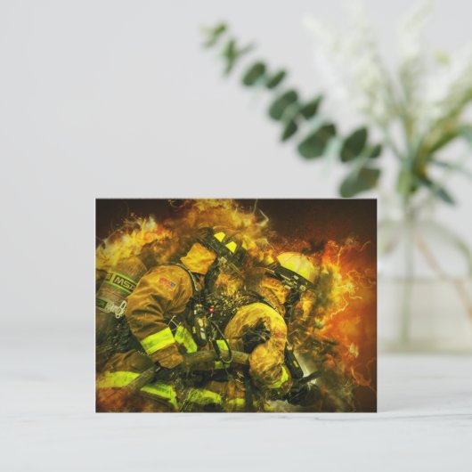 消防士 ポストカード (スタンド正面)