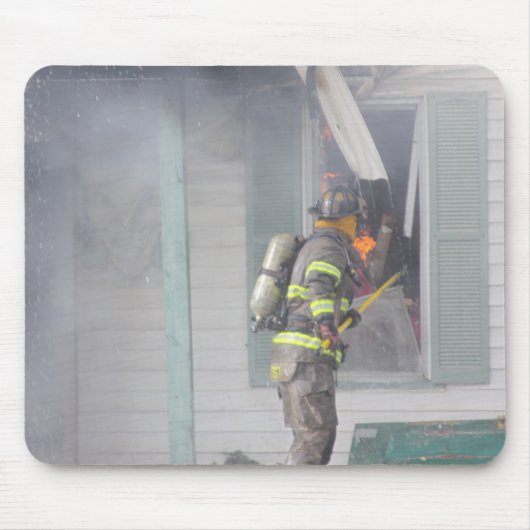 消防士 マウスパッド (正面)