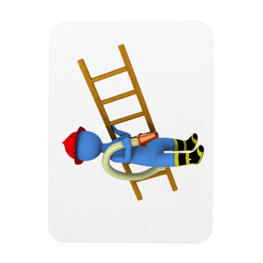 消防士 マグネット (縦)