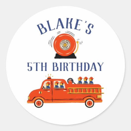 消防士 ラウンドシール (正面)