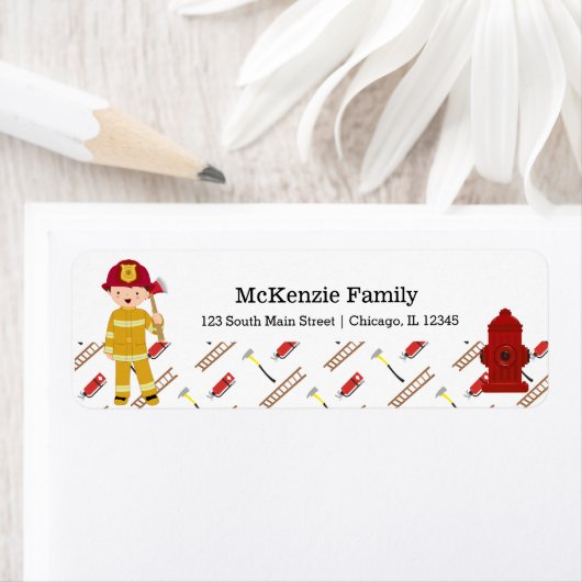 消防士 ラベル (インサイチュ)