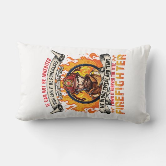 消防士 ランバークッション (裏面)
