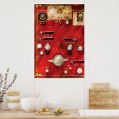 消防士 – レバーとバルブ ポスター (キッチン)