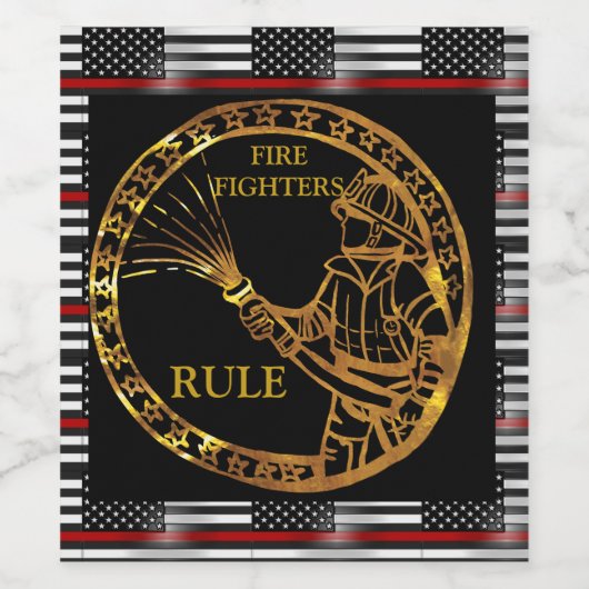 消防士 ワインラベル (シングルラベル)