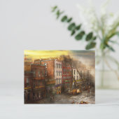 消防士 – ワシントンDC – ベデルの寝具で発砲 ポストカード (スタンド正面)