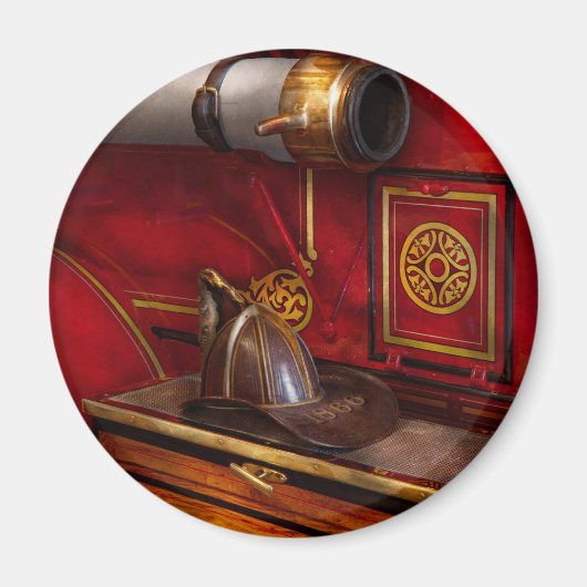 消防士 – 仕事エレガント。 マグネット (正面)