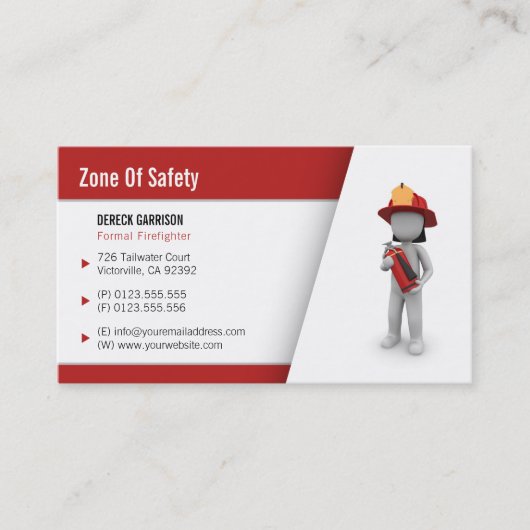 消防士 |完全 名刺 (正面)