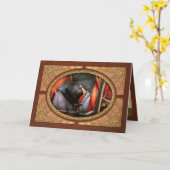 消防士 – 帽子 – サウスプレインフィールド消防署 カード (黄色い花)