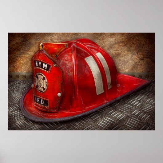 消防士 – 帽子 – 子供の頃の夢 ポスター (正面)