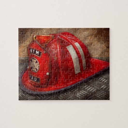 消防士-帽子-幼年期の夢 ジグソーパズル (横)