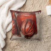 消防士-帽子-旧式の火の帽子 クッション (ブランケット)