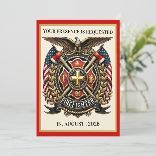 消防士 招待状 (スタンド正面)